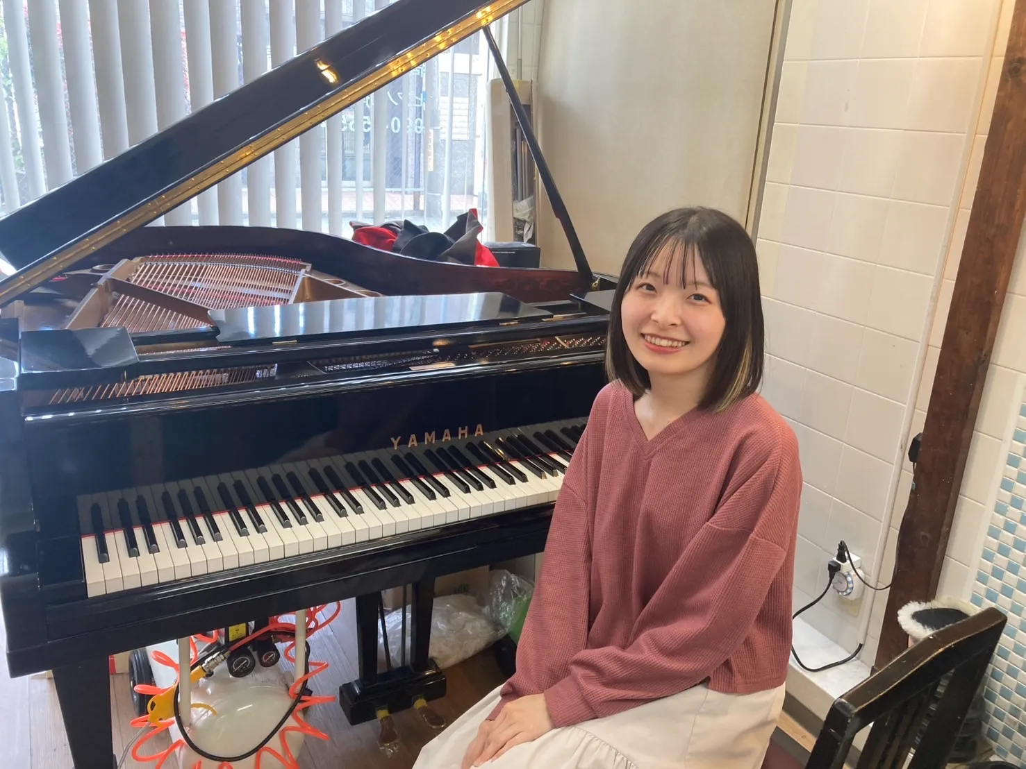 小嶋葵 ピアノ伴奏 練習の様子